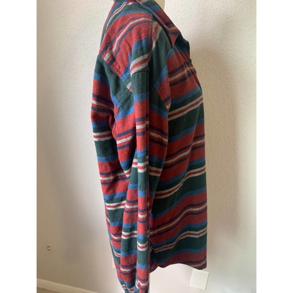 J. Crew Striped Button Down Flannel Size Small - Picture 3 of 8